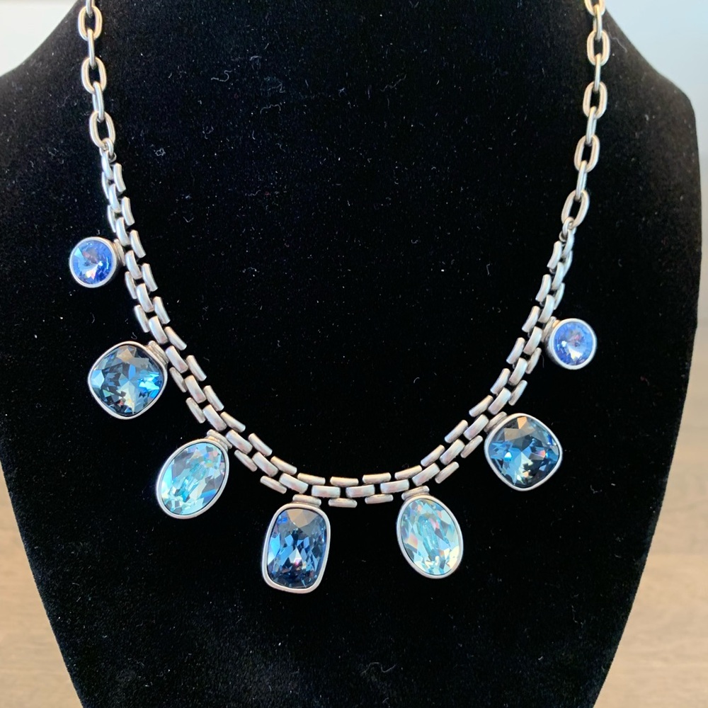 Touchstone Crystal by Swarovski- basket weave necklace
